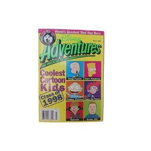 Disney Adventures The Magazine for Kids March 1998 Edition Coolest Cartoon Kids